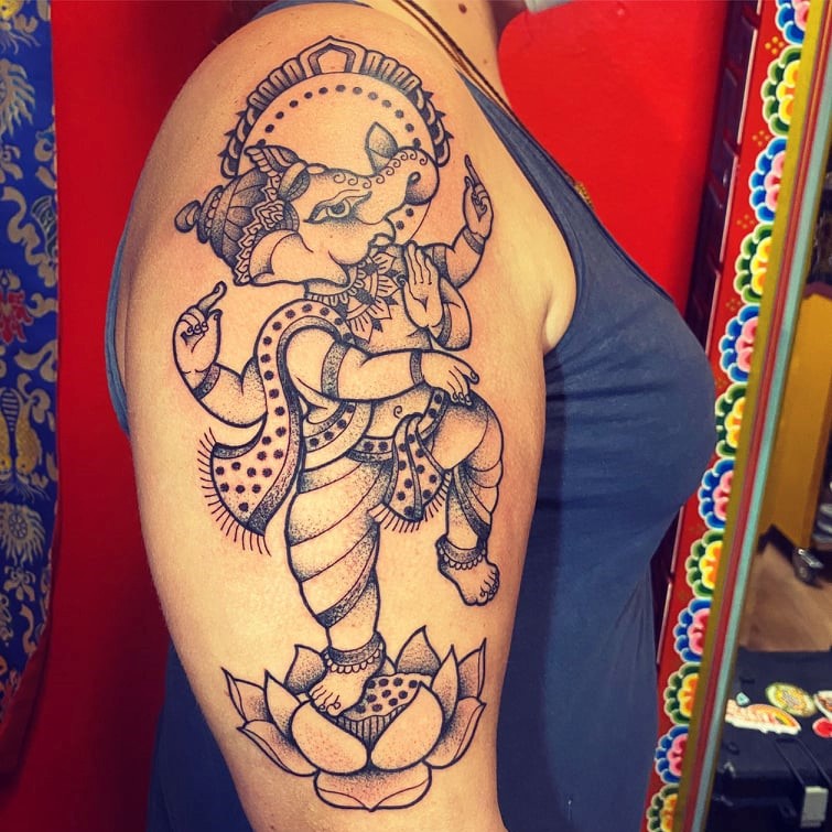 tattoo hindoux elephant dieu ganesh strasbourg